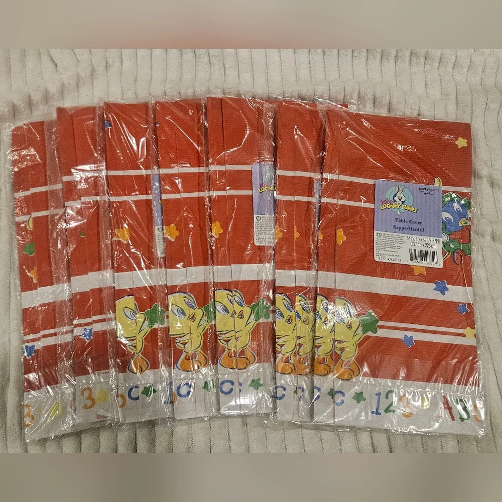 Warner Bros. Red and Yellow Cartoon Character Napkins